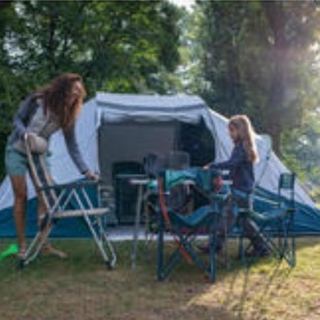 Les Hortensias grande tente familiale deux chambres et séjour vue mer sur camping nature Plestin-les-Grèves Exterior foto